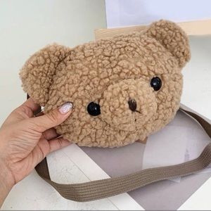 cute soft bear plush mini purse backpack y2k egirl aesthetic bag fashion gift